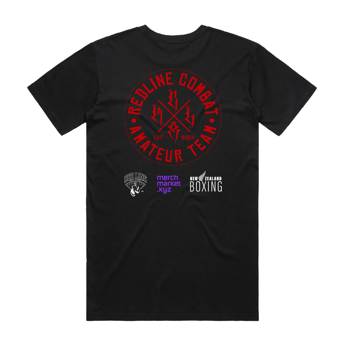 Amateur Team black supporters tee, alternate view