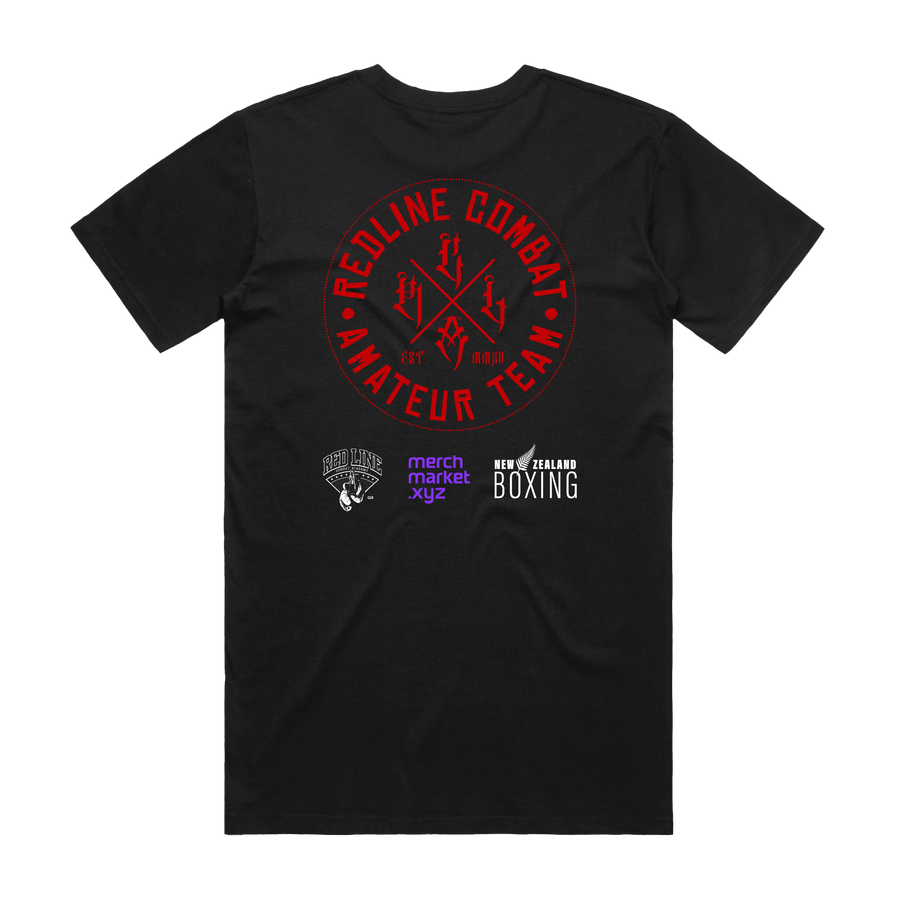 Amateur Team black supporters tee, alternate view