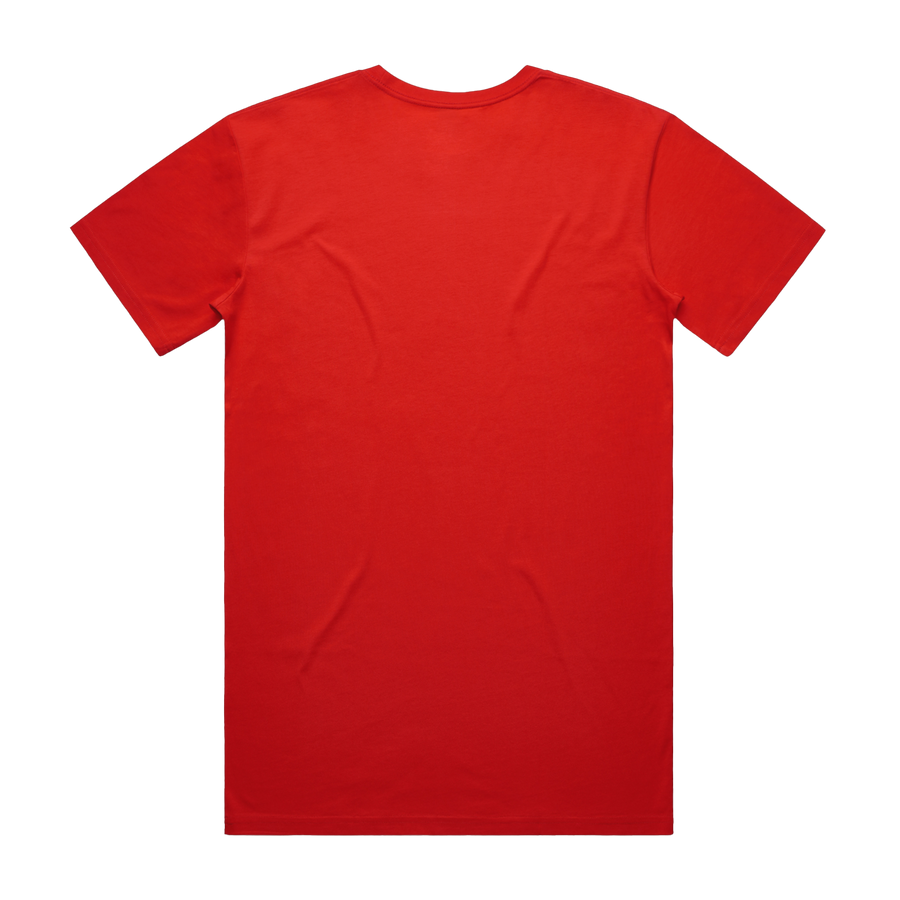 Amateur Team red AS Colour Staple Tee 5001, back view