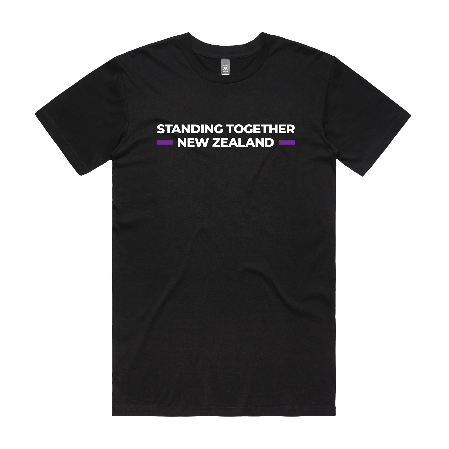 WITH YOU MEN’S BLACK TEE - STAND NZ