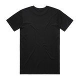 Black men's T-shirt from Red Line Combat Academy with logo and branding on the back, casual fit and comfortable fabric.