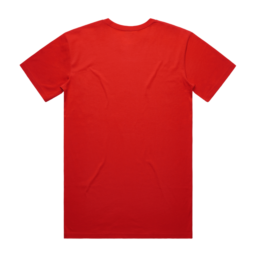 Red Line Combat Academy men's Fire Tee T-shirt with graphic design on back, casual fit, black color, front logo detail.