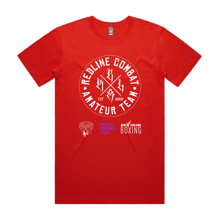 Amateur Team red AS Colour Staple Tee 5001, front view