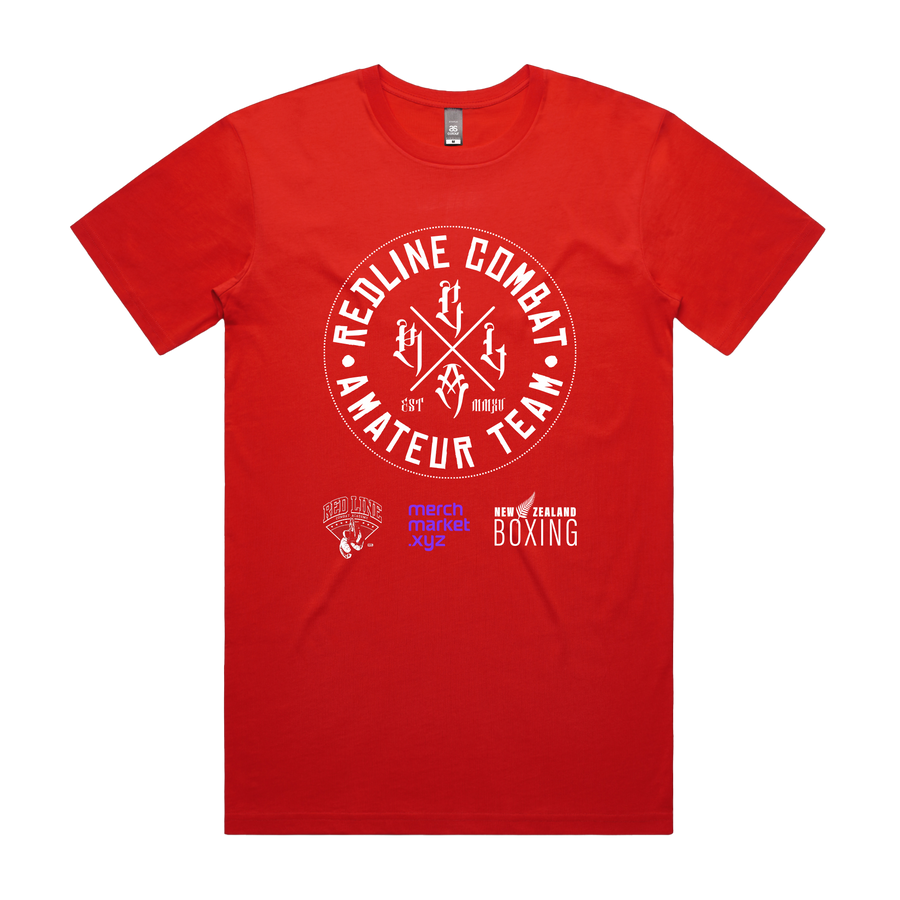 Amateur Team red AS Colour Staple Tee 5001, front view