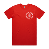 Amateur Team red supporters tee, front view