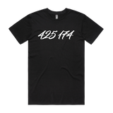 Black men's T-shirt by CODEWELL with "NOT WELL" double graphic design, casual fit, and classic crew neck style.
