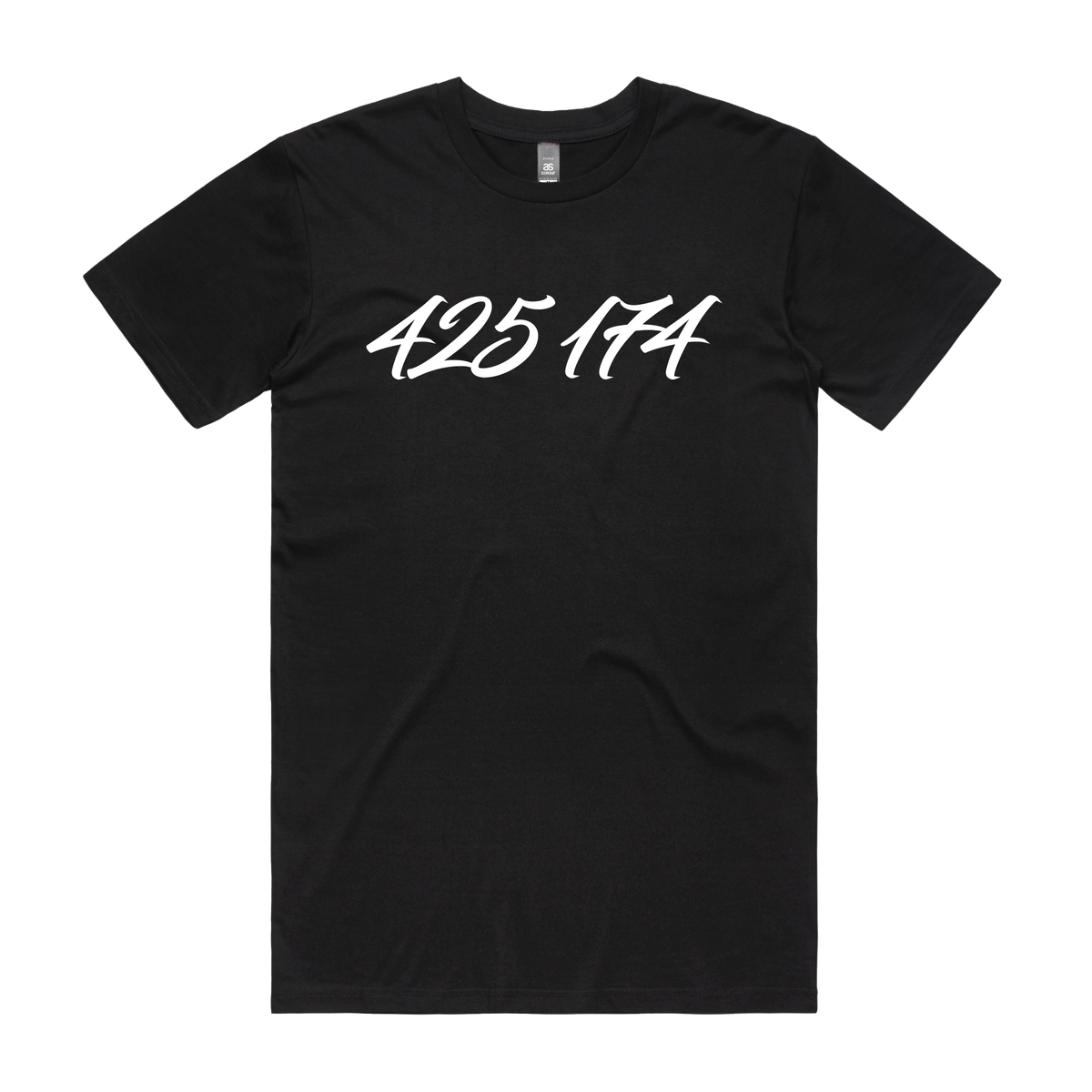 Black men's T-shirt by CODEWELL with "NOT WELL" double graphic design, casual fit, and classic crew neck style.