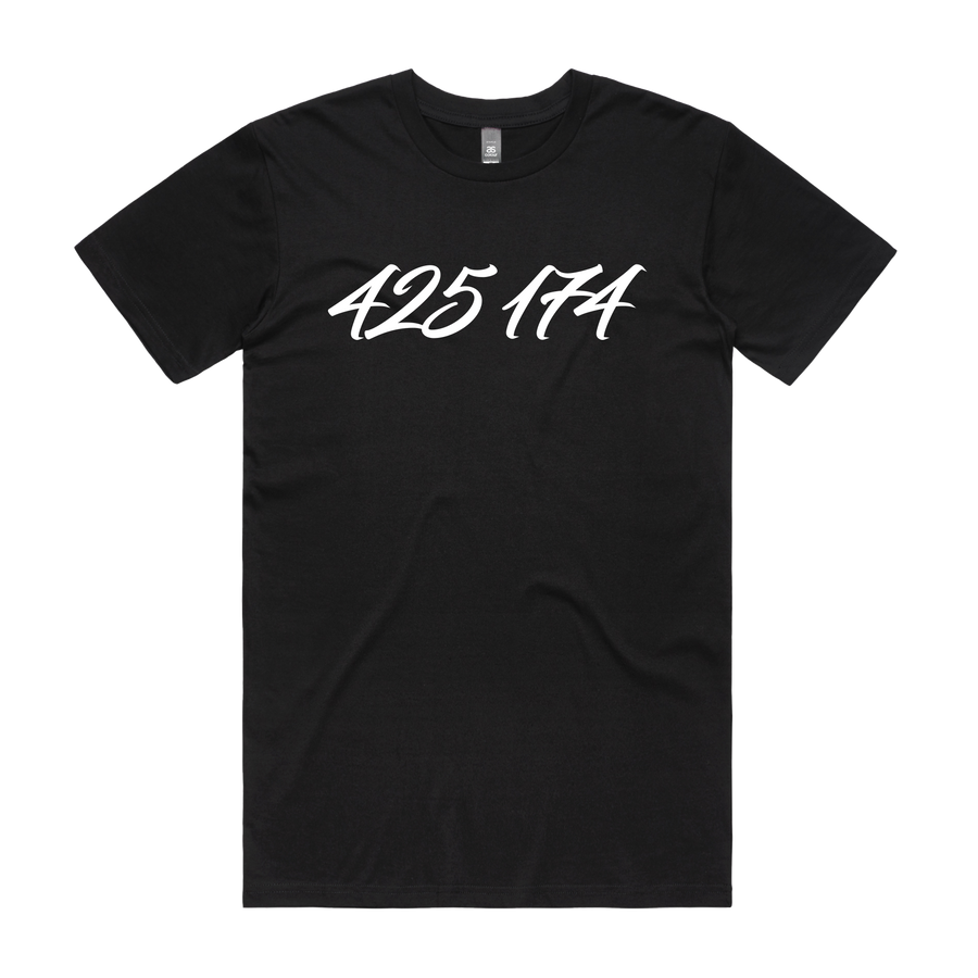 Black men's T-shirt by CODEWELL with "NOT WELL" double graphic design, casual fit, and classic crew neck style.