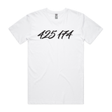 White men's T-shirt from CODEWELL, featuring a classic fit and simple design, displayed flat on a white background.