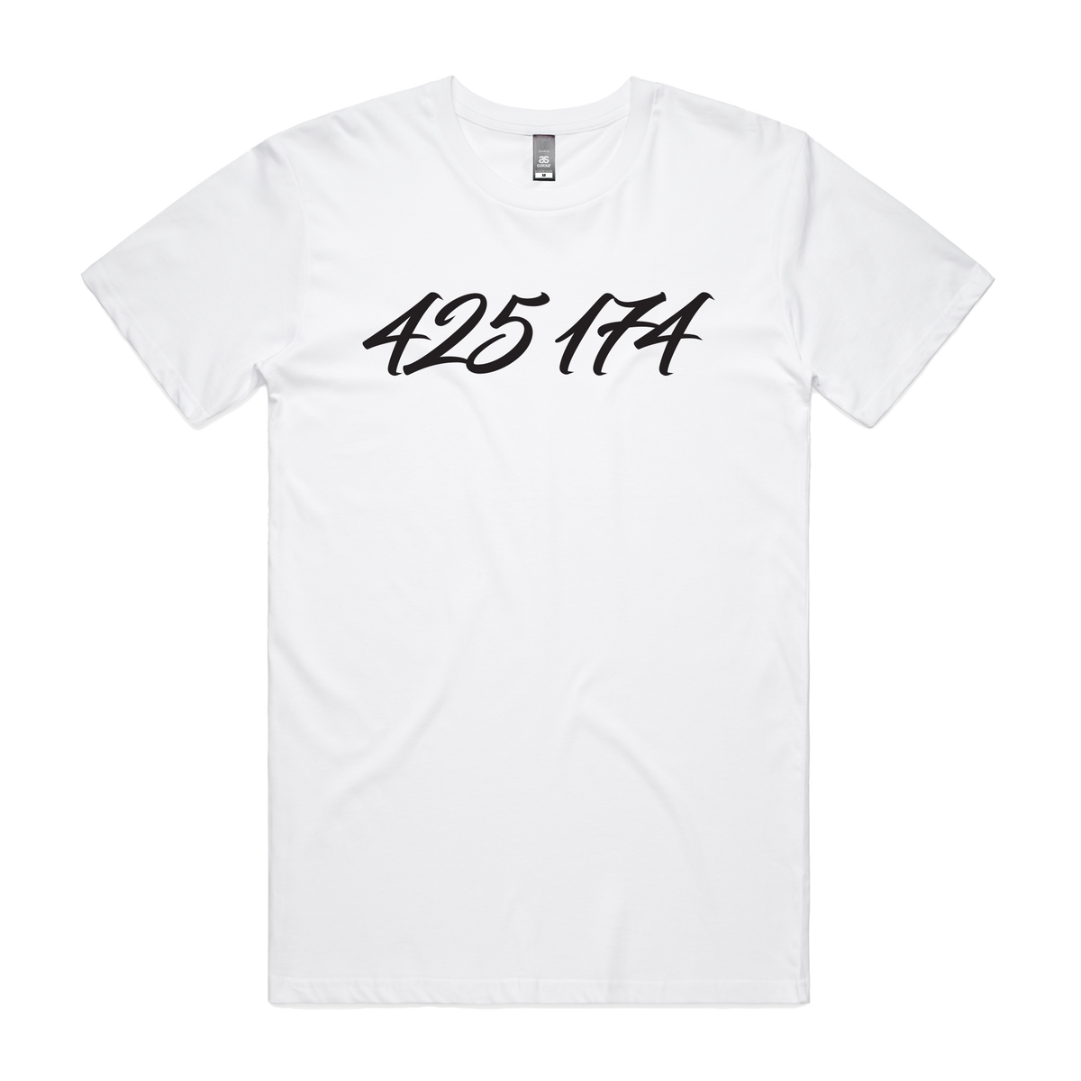 White men's T-shirt from CODEWELL, featuring a classic fit and simple design, displayed flat on a white background.