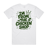 Brewd Hawt Chicken Co IFTCS Men's White Tee back