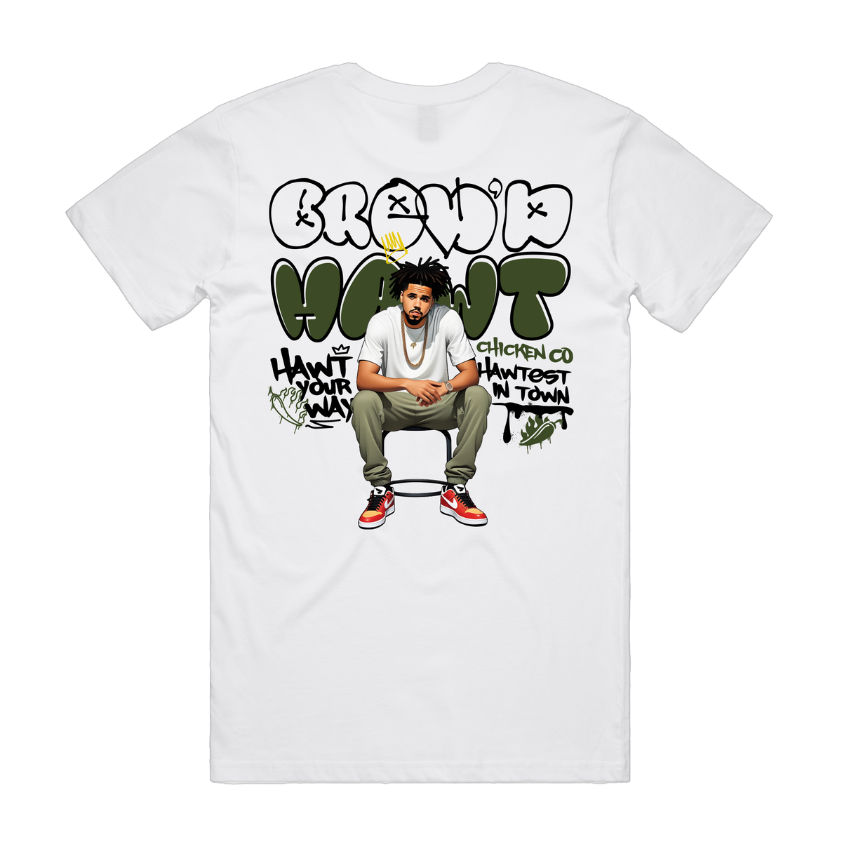 BREWD HAWT - JC Men's White Tee
