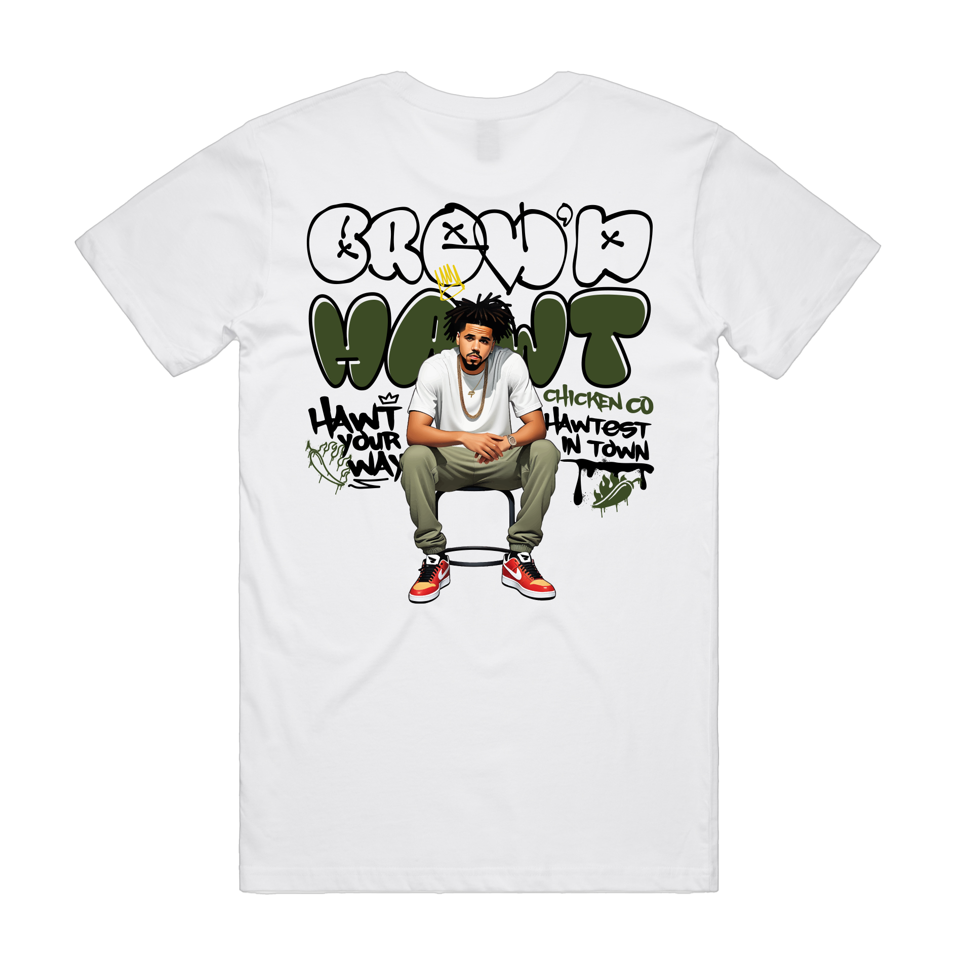 BREWD HAWT - JC Men's White Tee
