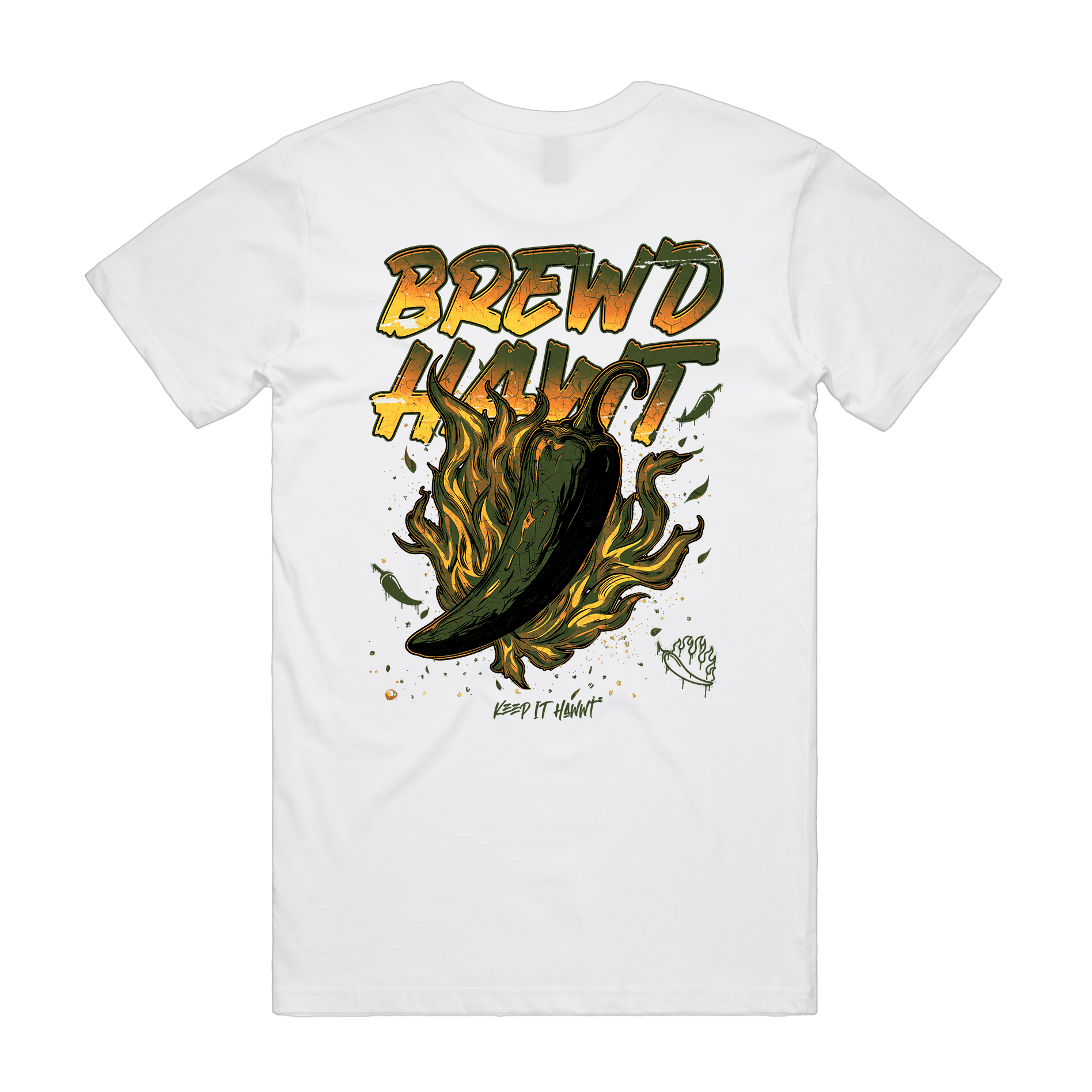 BREWD HAWT - SPICY Men's White Tee