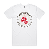 White unisex T-shirt by Bream Bay Boxing featuring a simple front logo design.