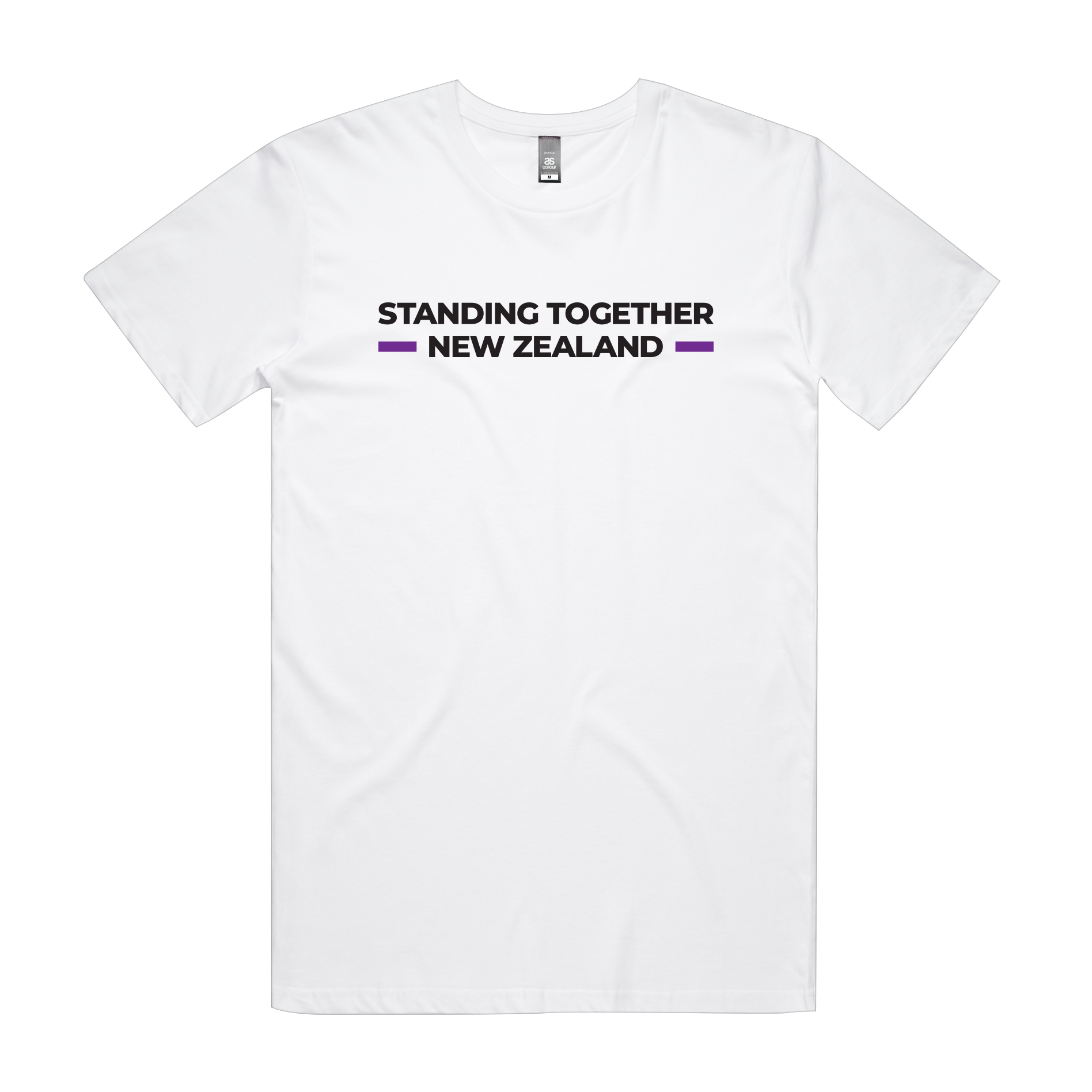 WITH YOU MEN’S WHITE TEE - STAND NZ