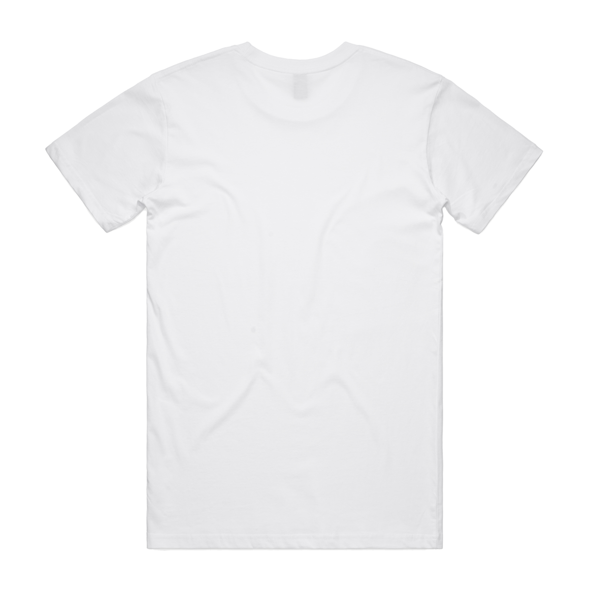 White men's T-shirt from Red Line Combat Academy with back logo, classic fit, and crew neckline.