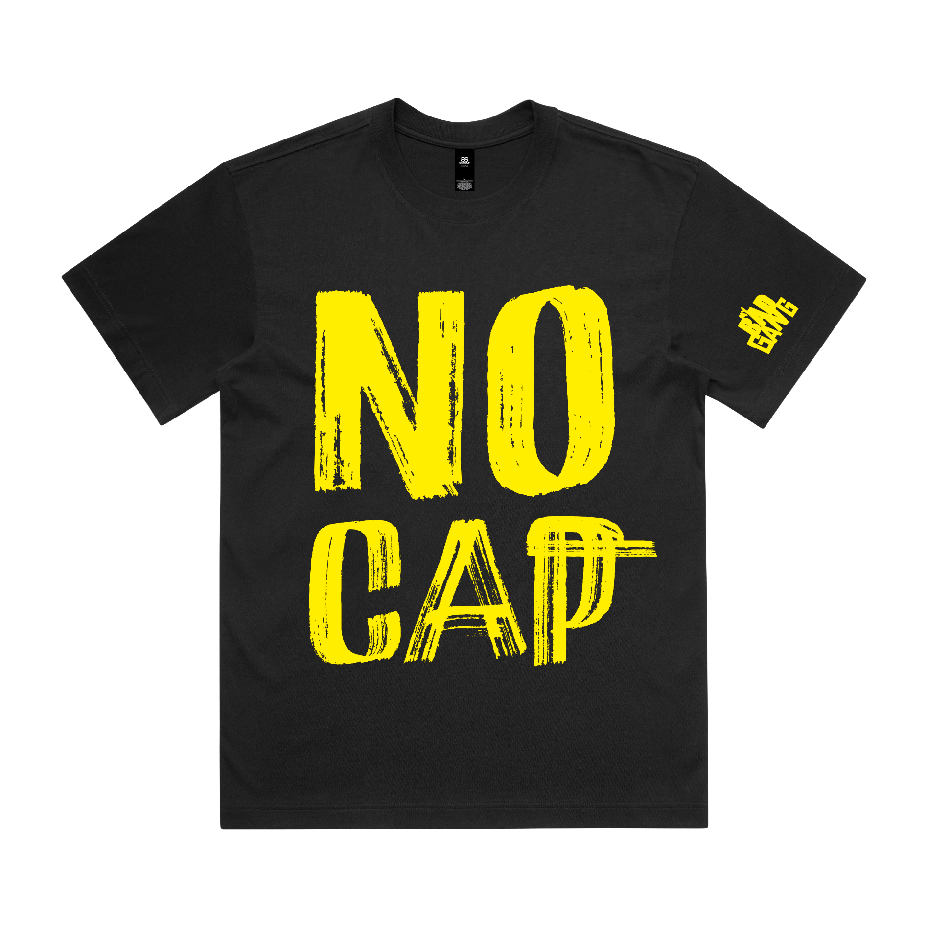 MY BAD GANG - No Cap Behaviour Black Tee