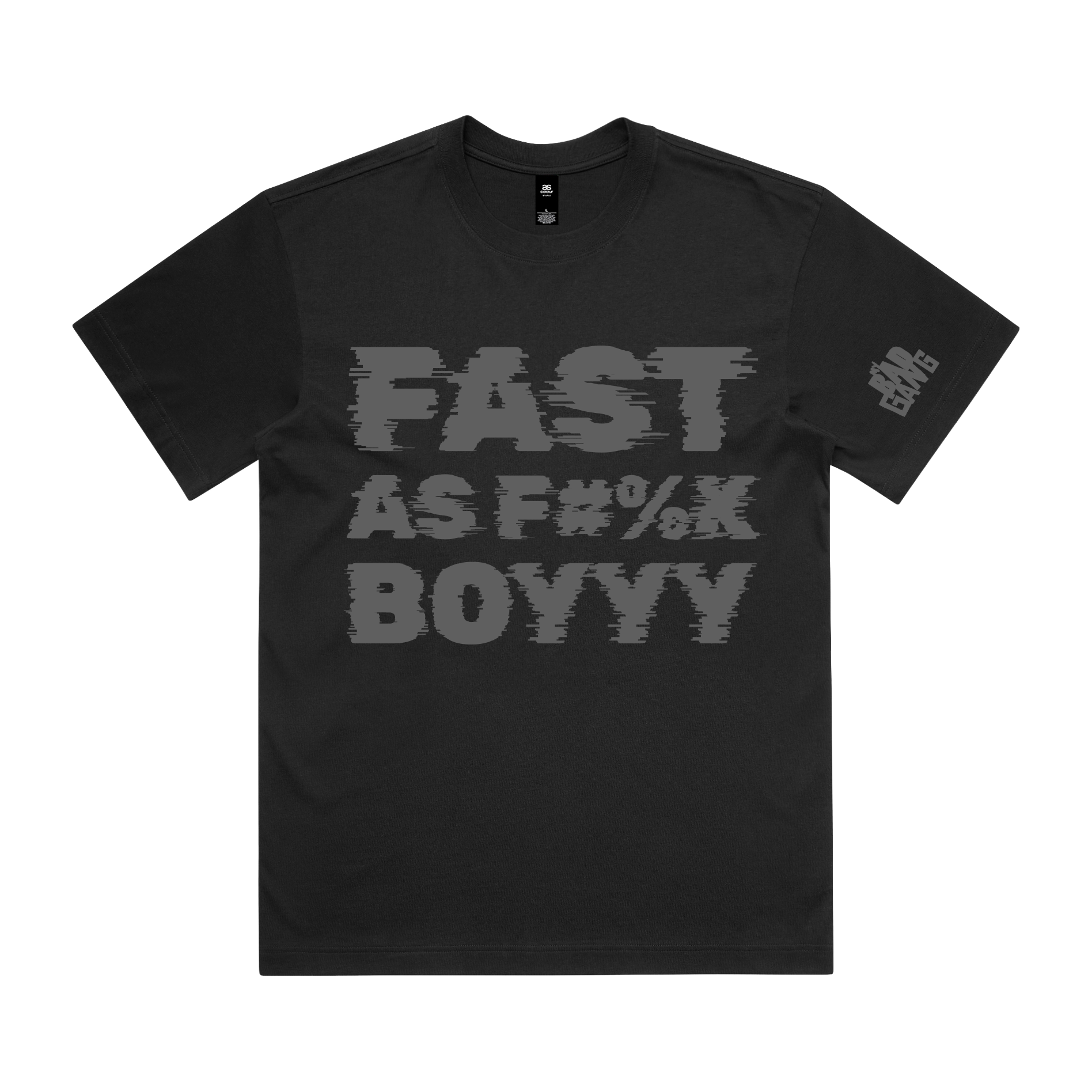 MY BAD GANG - Fast as F Speed Arc Black Tee