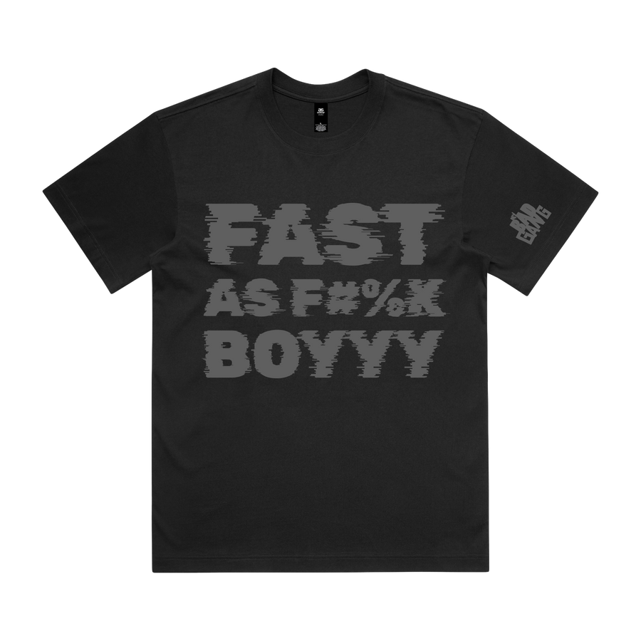 MY BAD GANG - Fast as F Speed Arc Black Tee
