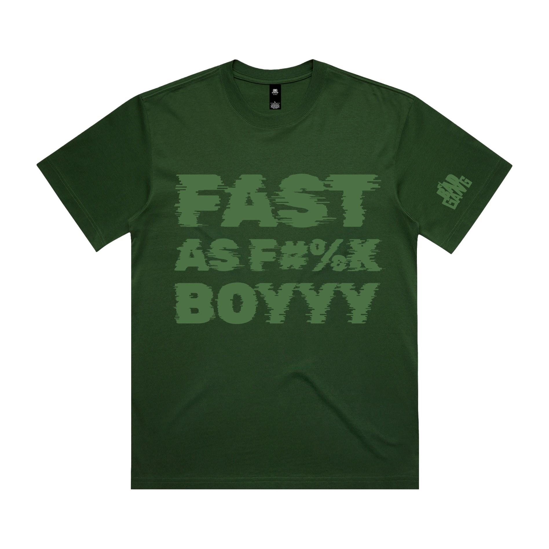 MY BAD GANG - Fast as F Speed Arc Green Tee