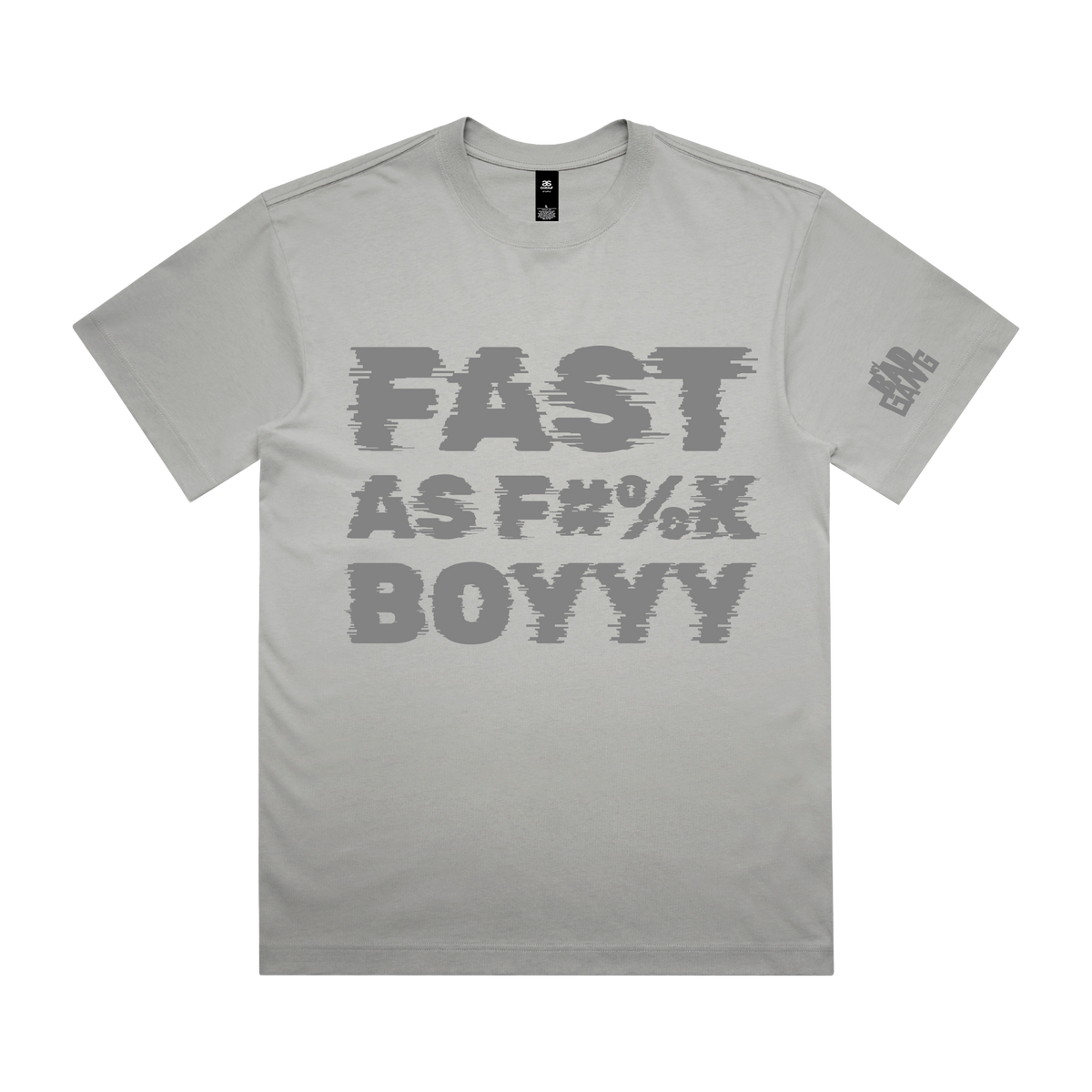 MY BAD GANG - Fast as F Speed Arc Grey Tee