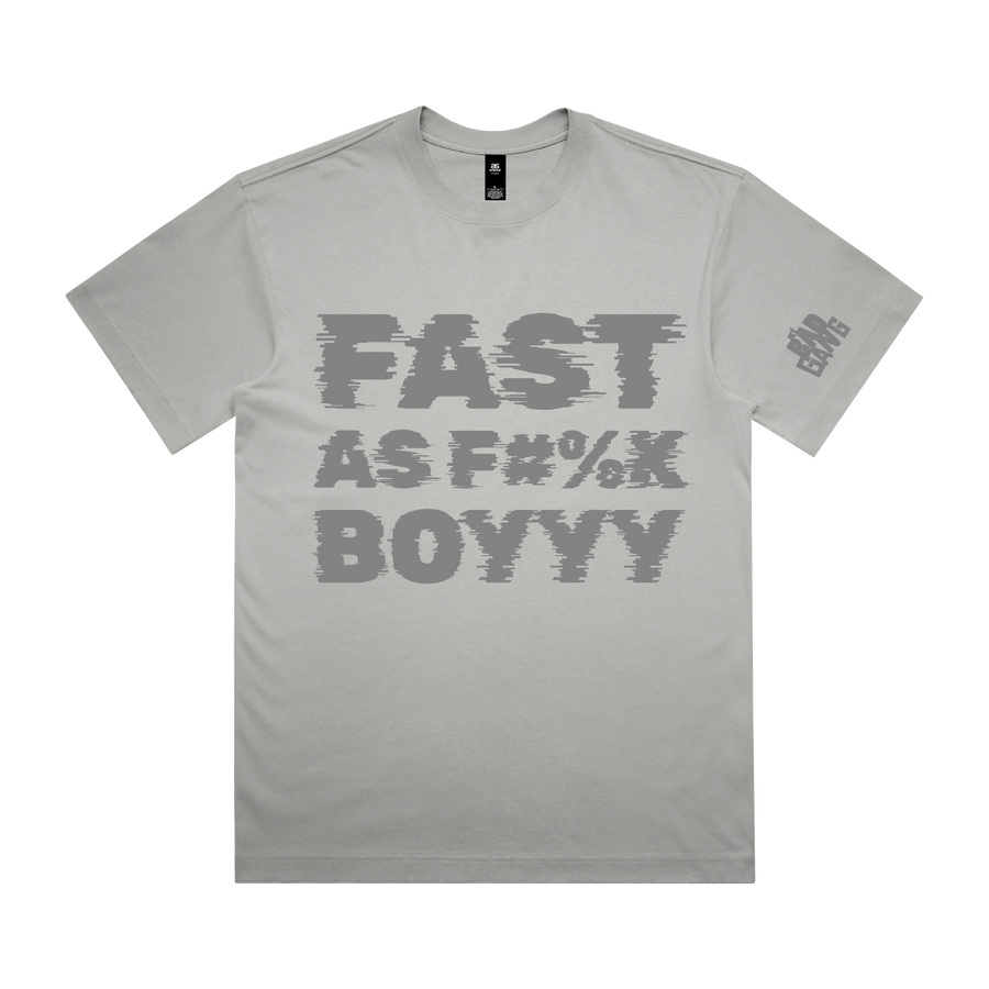 MY BAD GANG - Fast as F Speed Arc Grey Tee