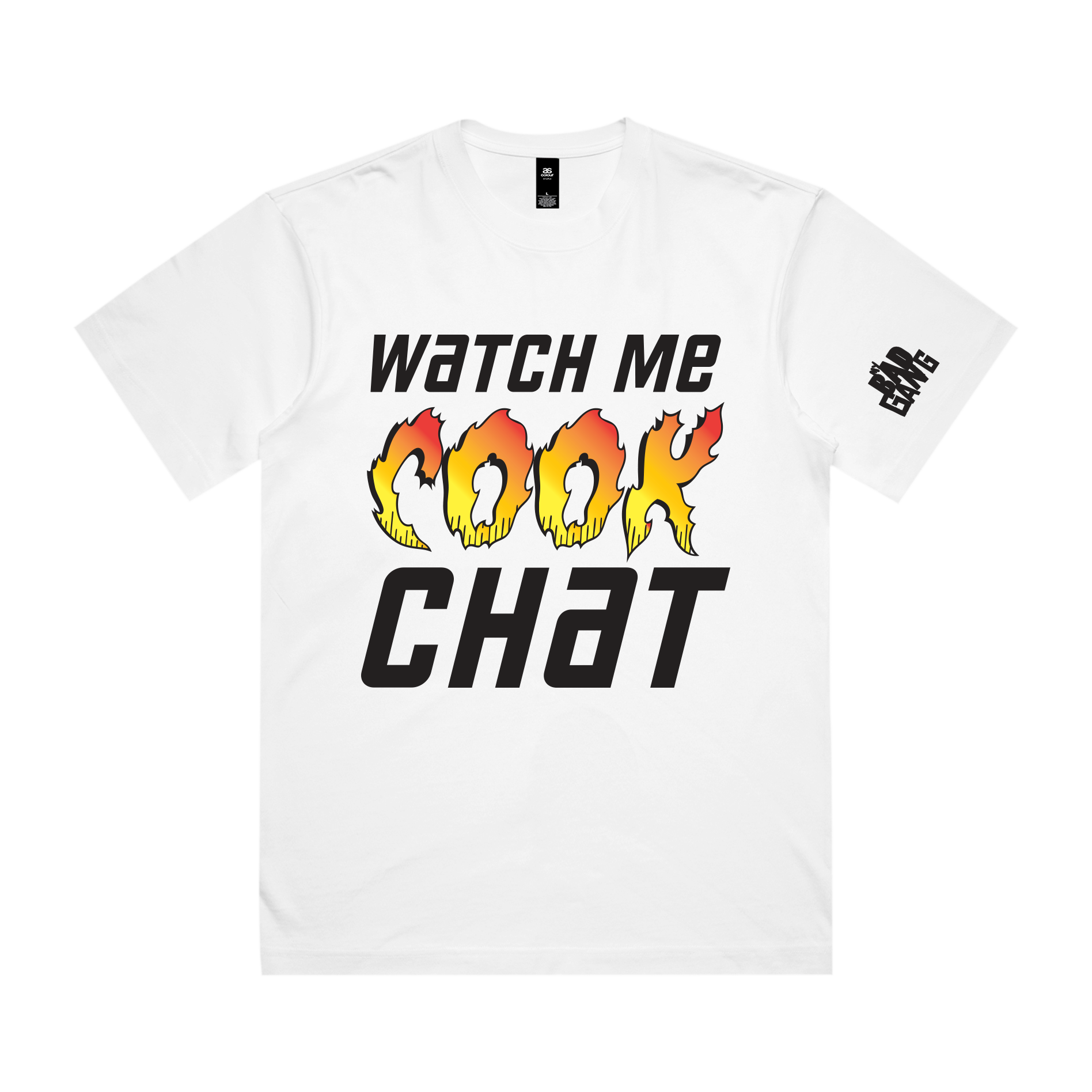 MY BAD GANG - Watch Me Cook Bestie White Tee