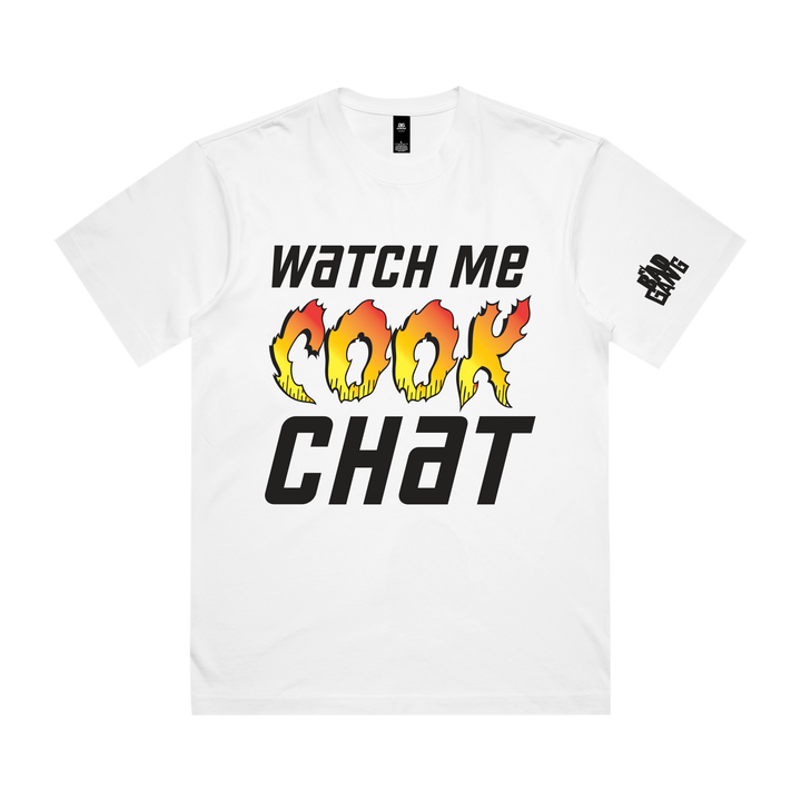 MY BAD GANG - Watch Me Cook Bestie White Tee