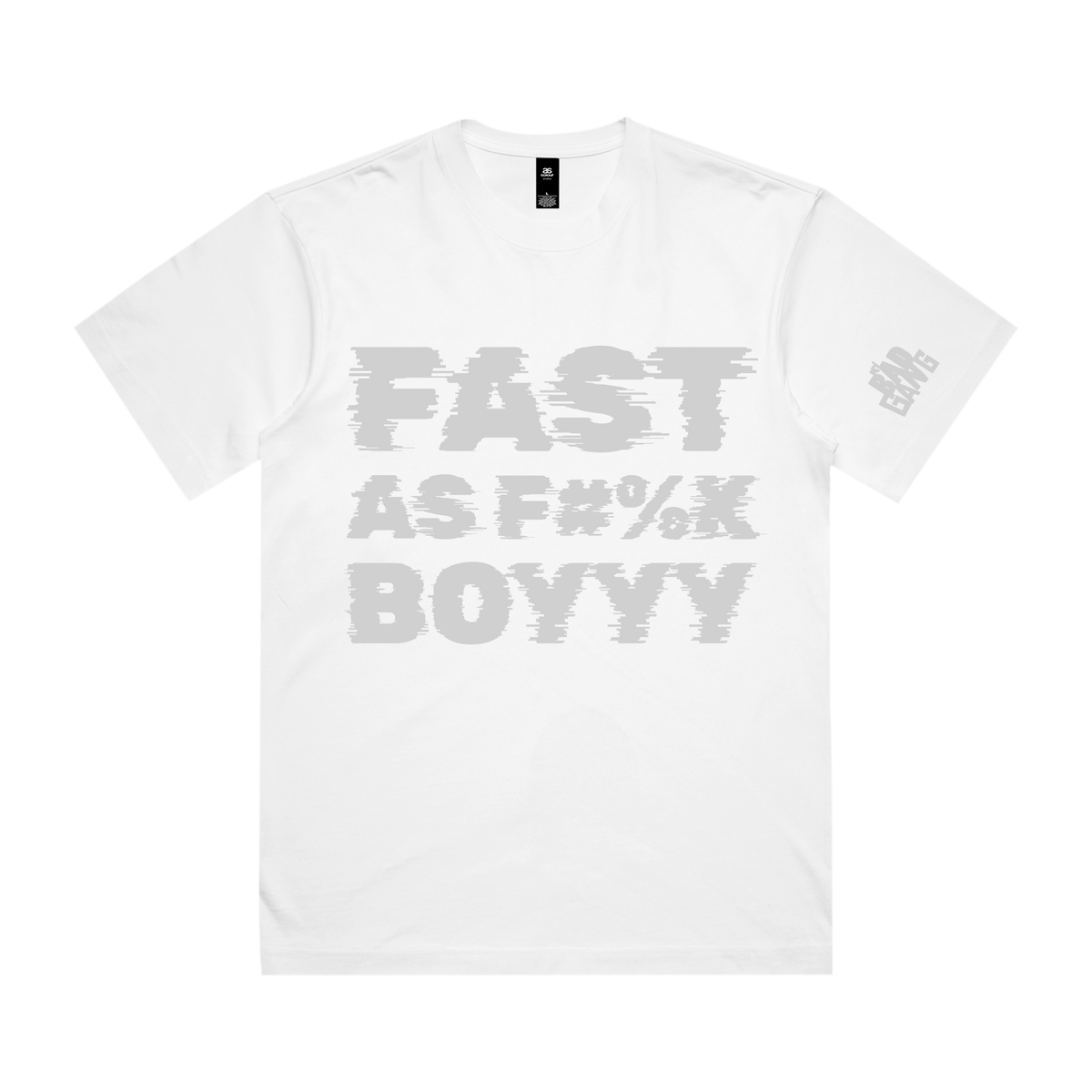 MY BAD GANG - Fast as F Speed Arc White Tee