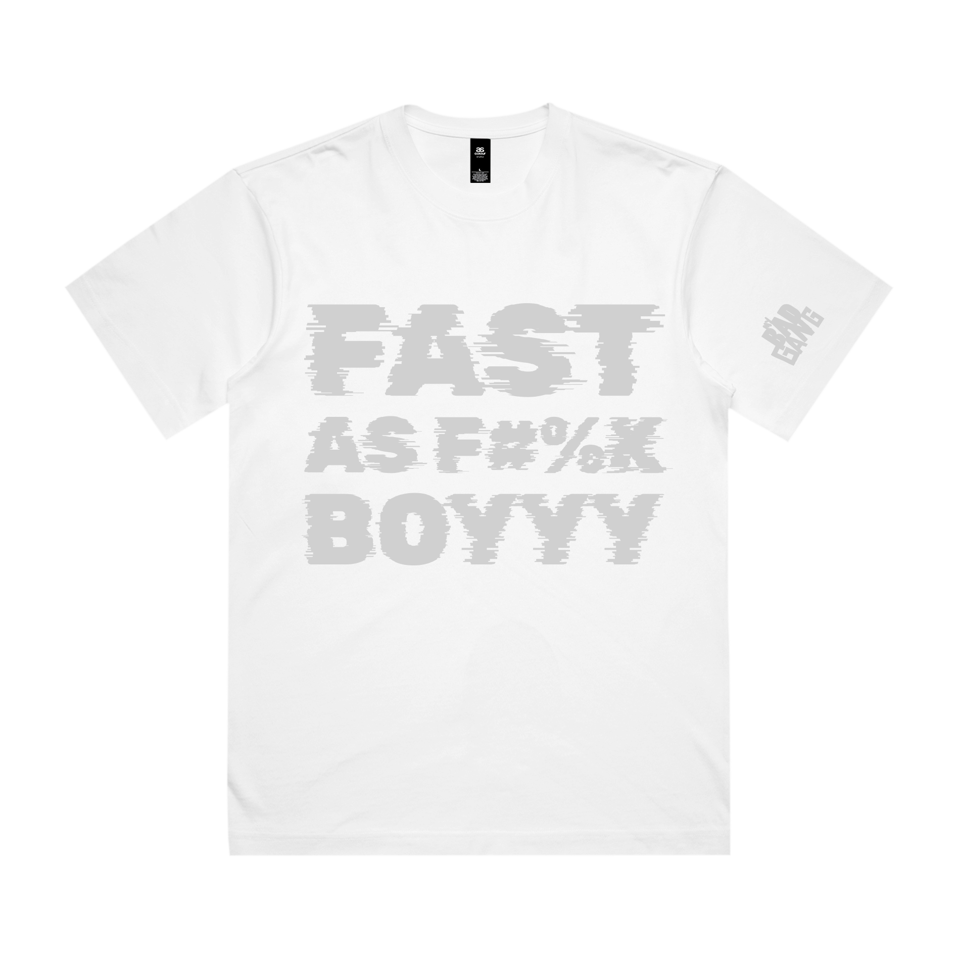 MY BAD GANG - Fast as F Speed Arc White Tee