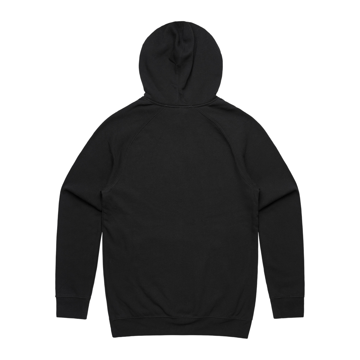 Men's black hoodie from Red Line Combat Academy with a red logo on the back, casual fit and comfortable fabric.