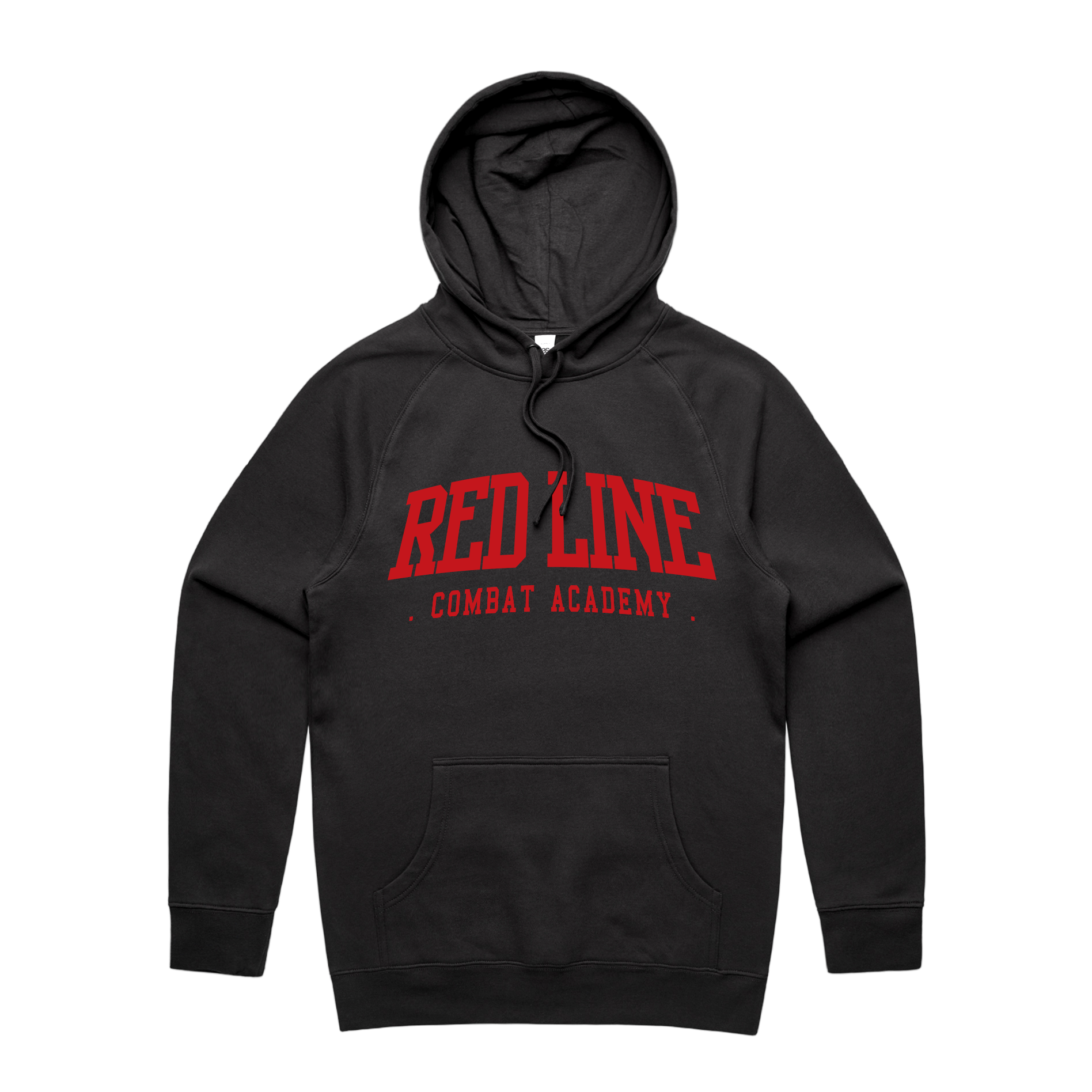 RLCA - Men's Black Hoodie - Red logo 2