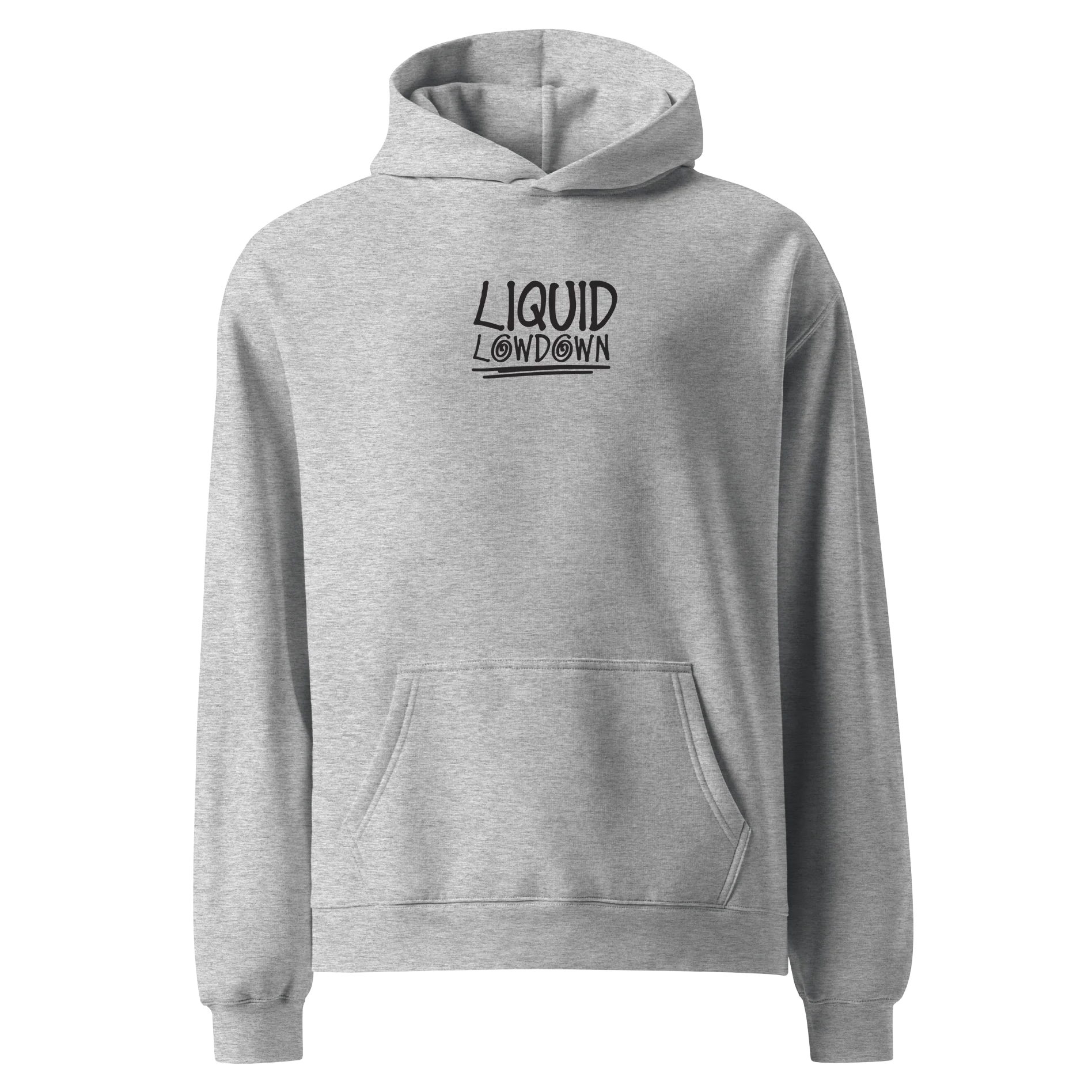 Liquid Lowdown - Men's Grey Hoodie