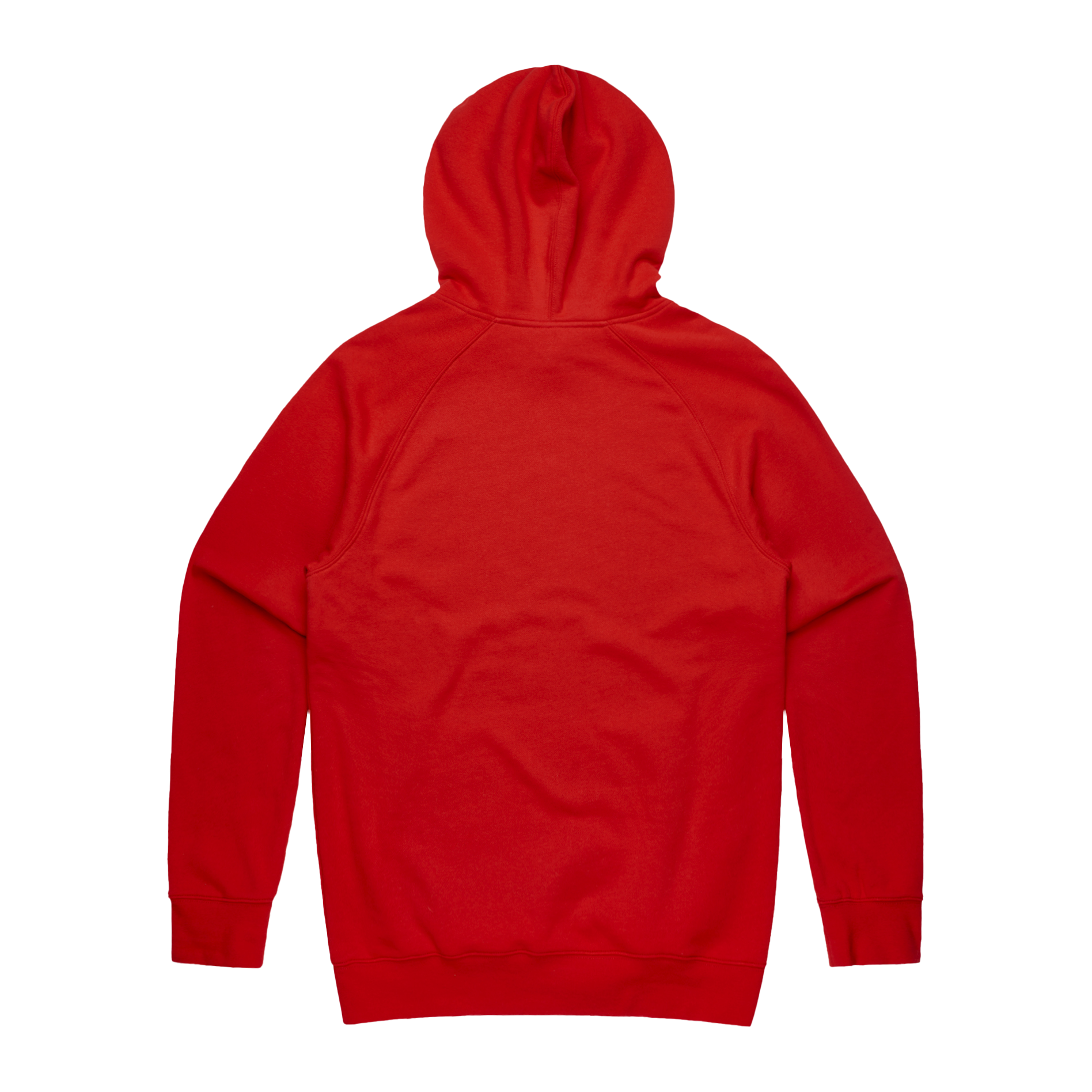 RLCA - Men's Red Hoodie - White logo 1