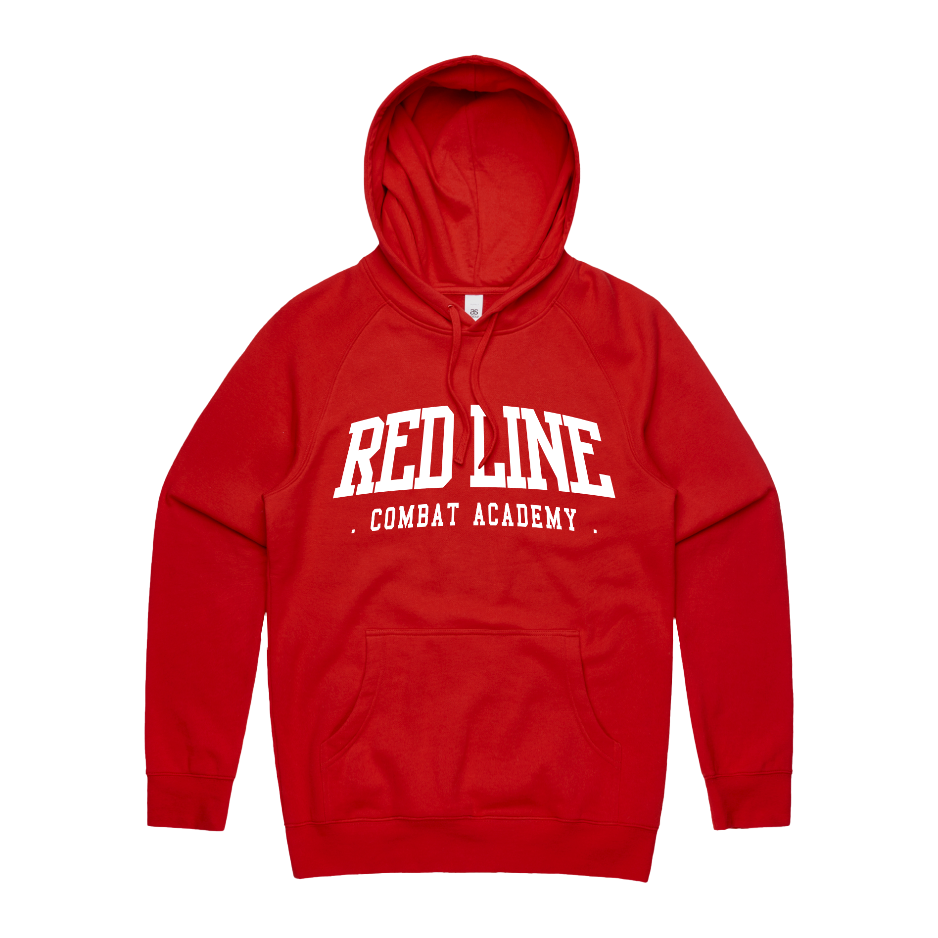 RLCA - Men's Red Hoodie - White logo 2