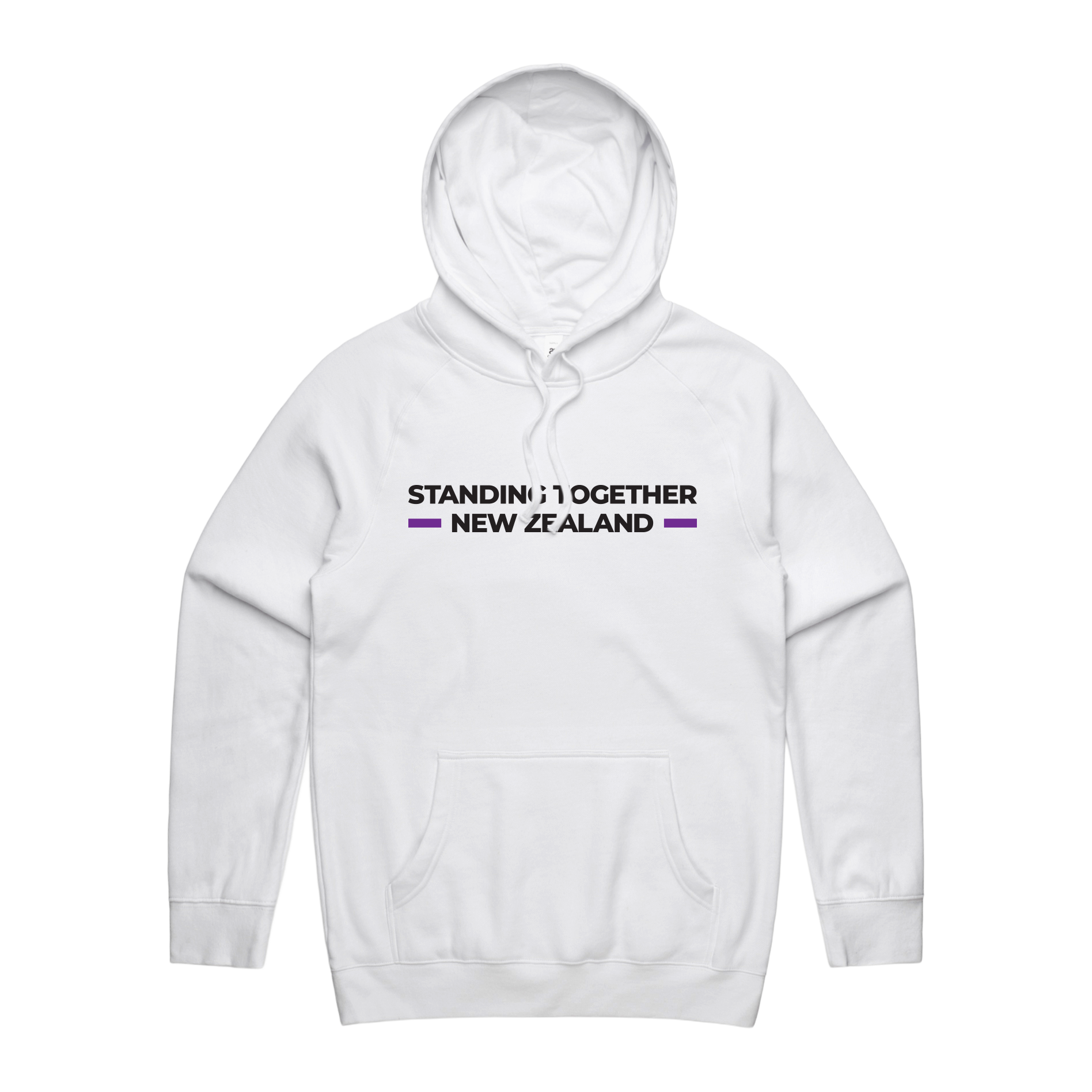 WITH YOU MEN’S WHITE HOODIE - STAND NZ