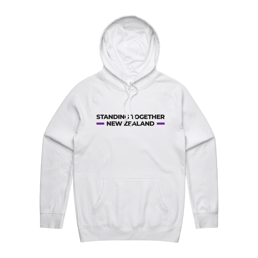 WITH YOU MEN’S WHITE HOODIE - STAND NZ