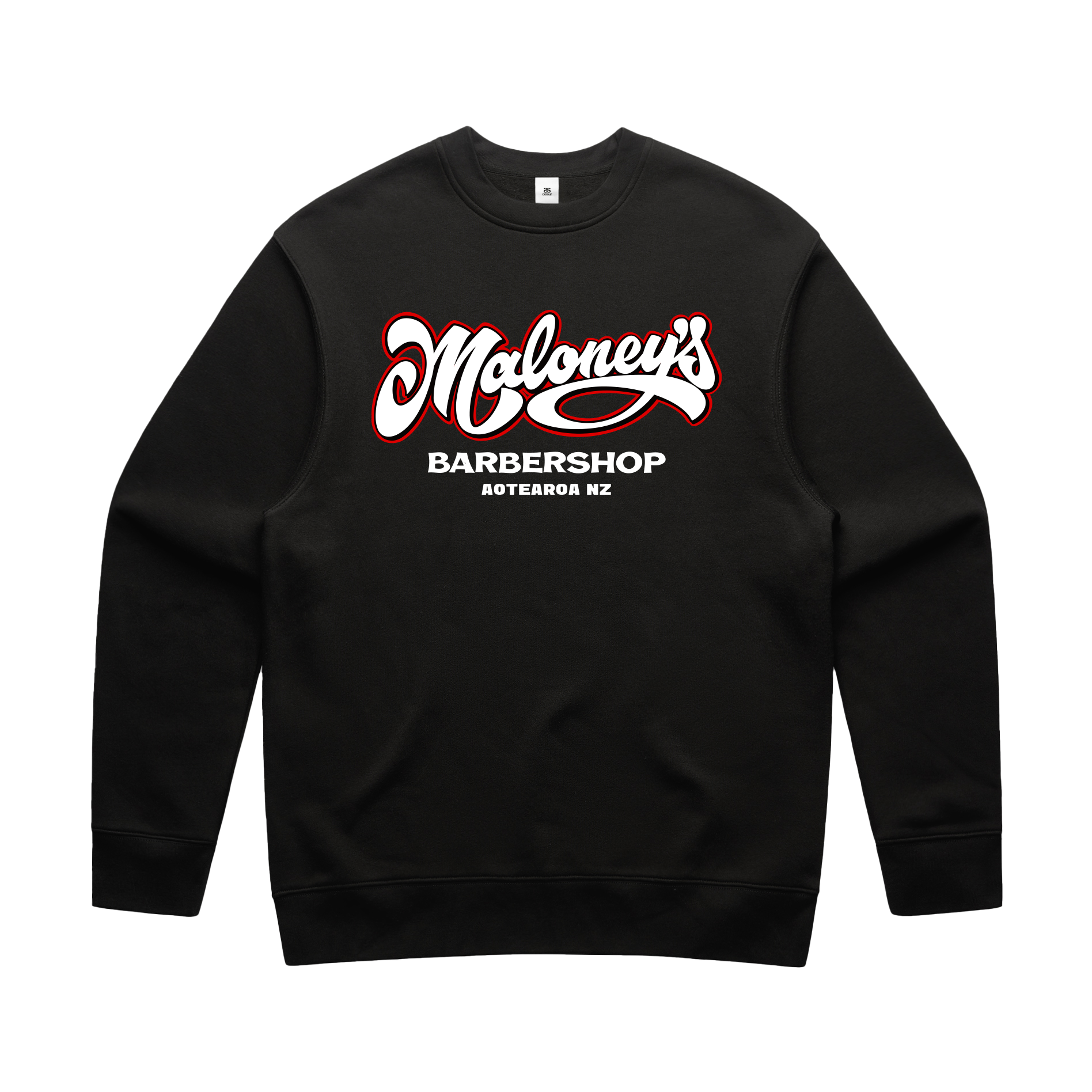 Maloney's Barber - Men's Black Crew
