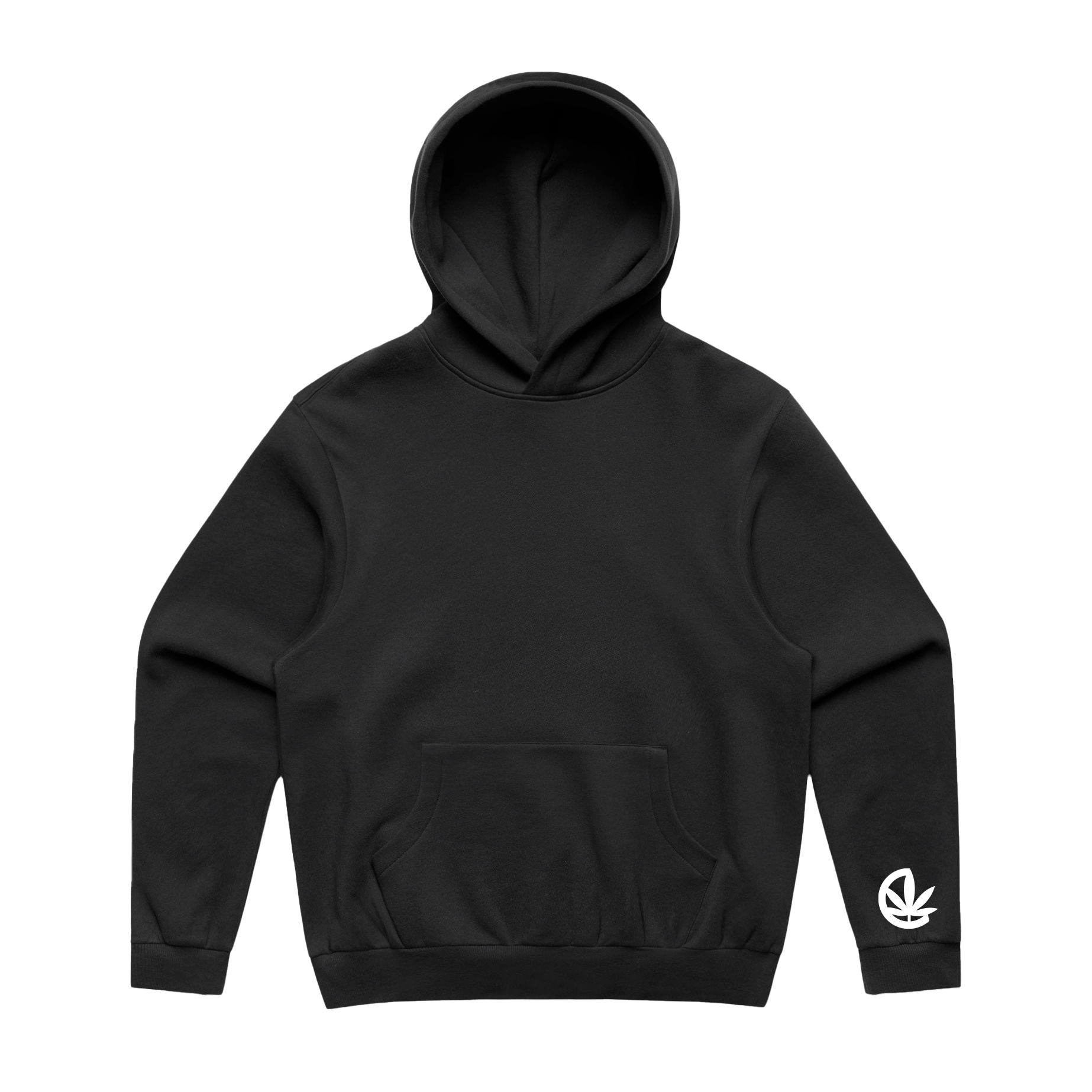 KUSH&CULTURE - Men's Black Hoodie - Back Logo