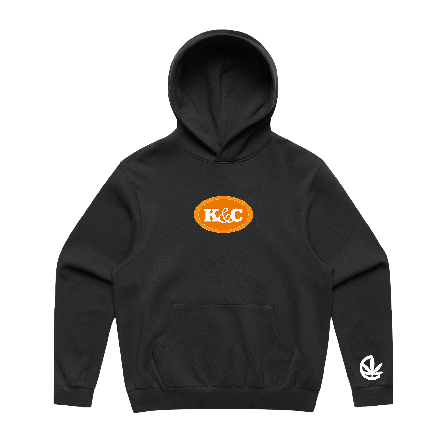 KUSH&amp;CULTURE - Sweat à capuche noir pour homme - Logo au dos