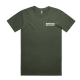 Brewd Hawt Chicken Co IFTCS Men's Green Tee front