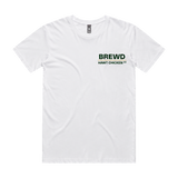 Brewd Hawt Chicken Co IFTCS Men's White Tee front