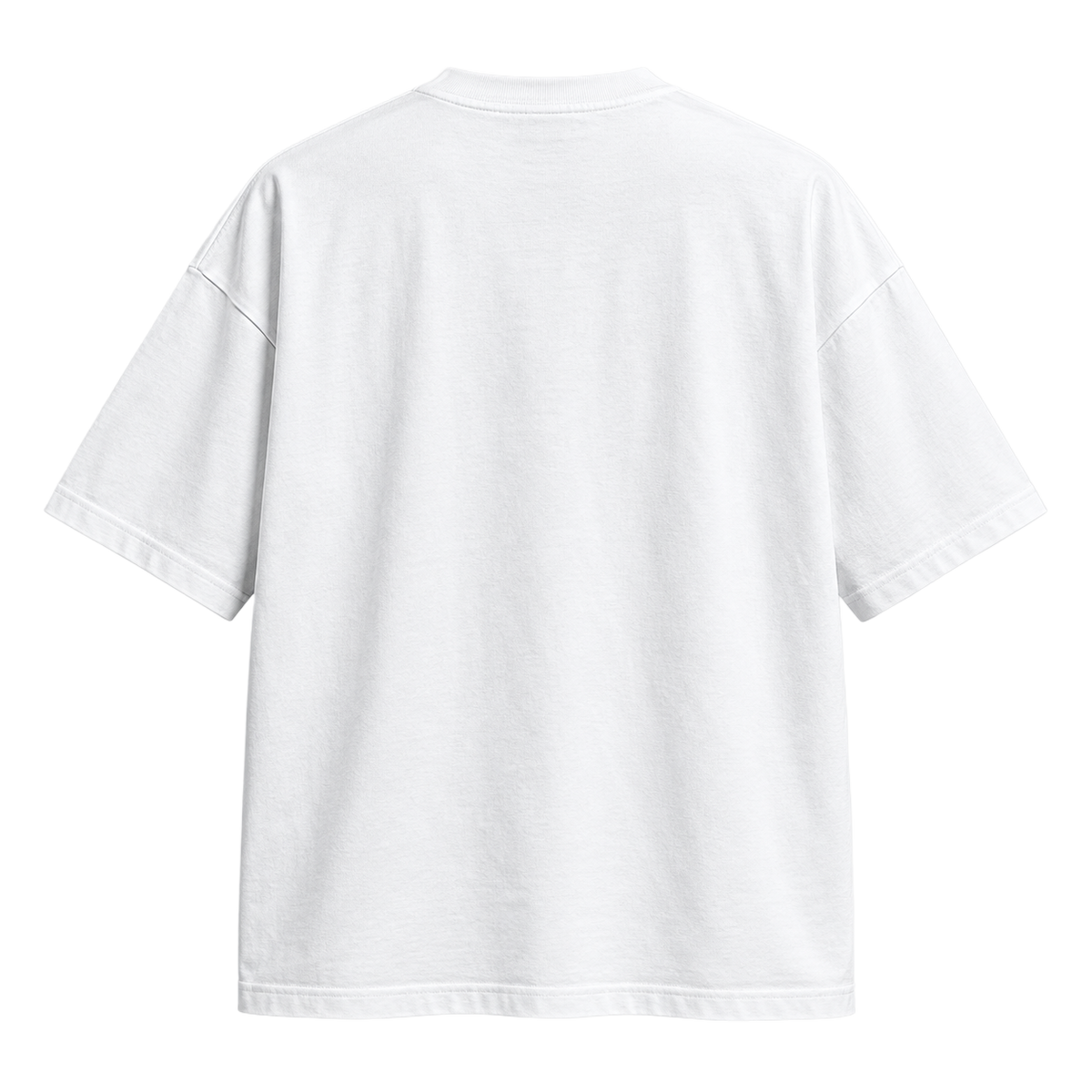 AS Colour Classic Oversized Tee 5069 white plain back.