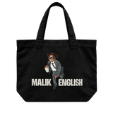 Malik English black AS Colour Shoulder Tote 1002 front artwork.