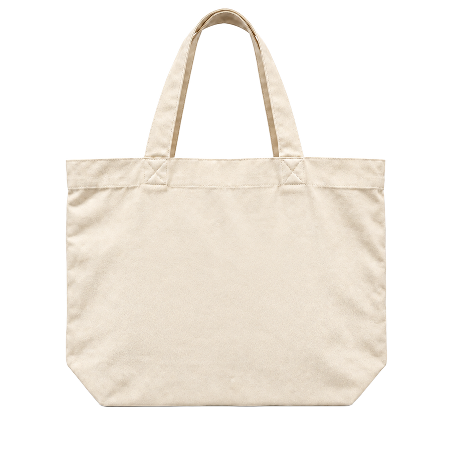 Malik English cream AS Colour Shoulder Tote 1002 plain back.