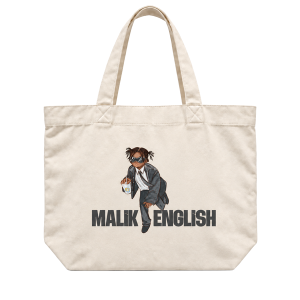 Malik English cream AS Colour Shoulder Tote 1002 front artwork.