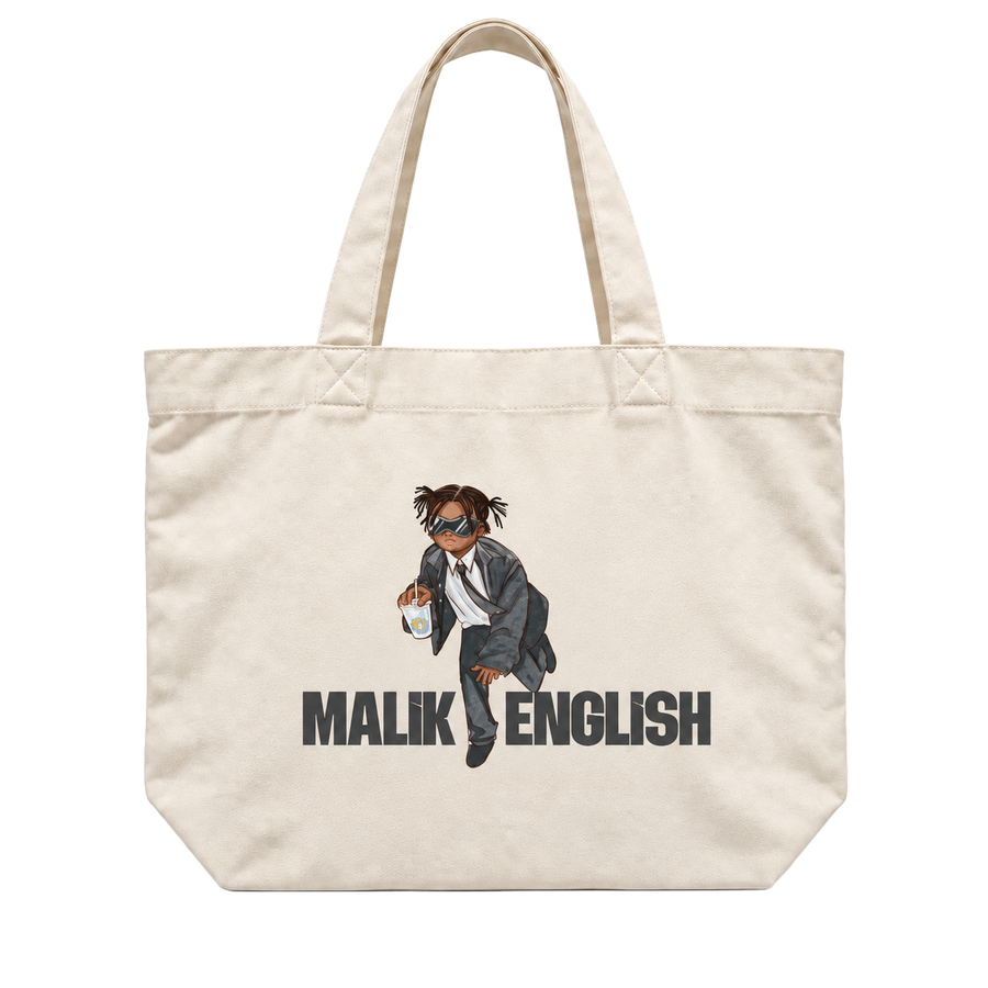 Malik English cream AS Colour Shoulder Tote 1002 front artwork.