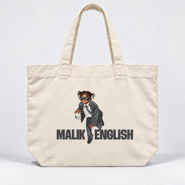 Malik English cream AS Colour Shoulder Tote 1002 front artwork.