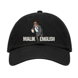 Malik English black AS Colour Access Cap 1130 front artwork.